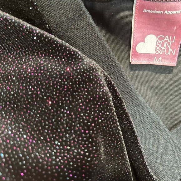 Sparkly velvet crop top - Picture 2 of 4